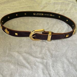90s Escada Studded Maple Leaf Belt Vintage